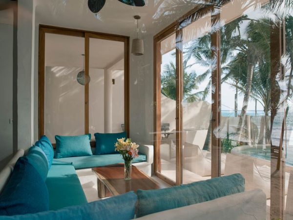 Luxury Tulum Beachfront Villa with Private Seaside Pool - South Tulum Vacation Rental - additional view, photo 5
