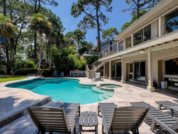 South Carolina Oceanfront Luxury Vacation Rental - 9-Bedroom Hilton Head Estate with Pool & Spa
