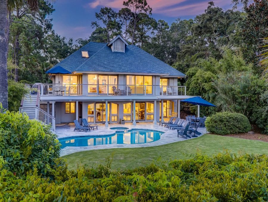 South Carolina Oceanfront Luxury Vacation Rental - 9-Bedroom Hilton Head Estate with Pool & Spa