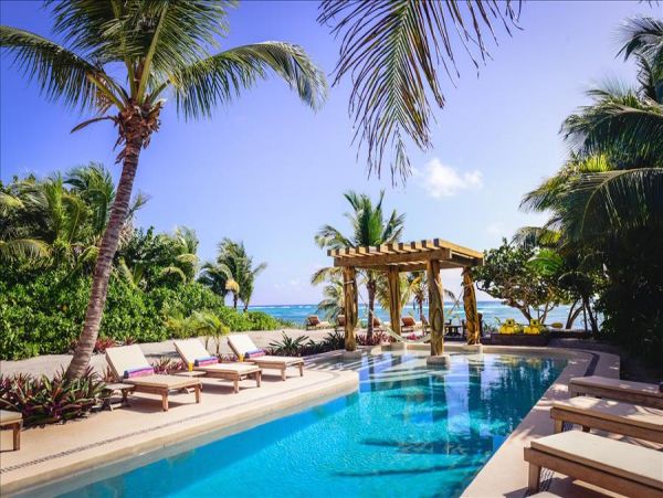 Oceanfront Tulum Luxury Vacation Home Four Bedroom