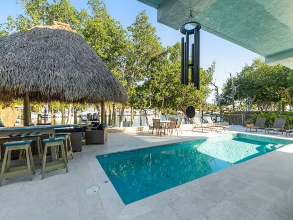 Islamorada Canalfront Vacation Pool Home with Boat Dock