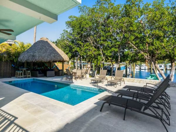 Islamorada Canalfront Vacation Pool Home with Boat Dock