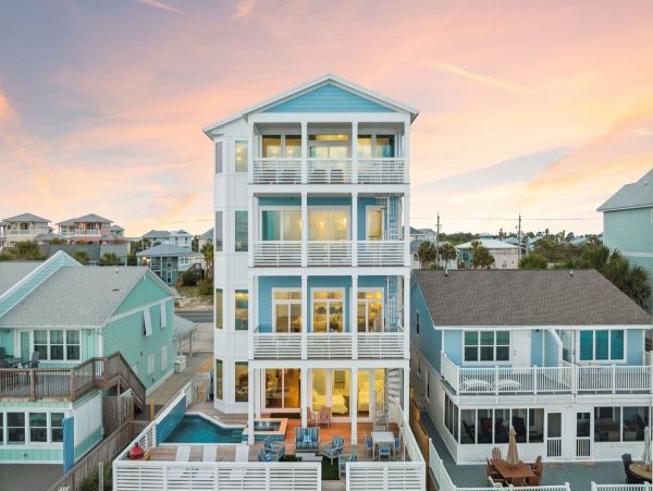 Luxury Gulf Front Panama City Vacation Home Eight Bedroom