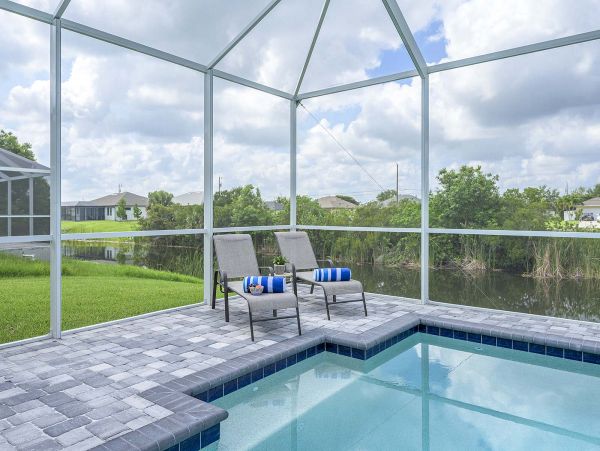 Spacious Four Bedroom Home with Large Lanai & Pool Area