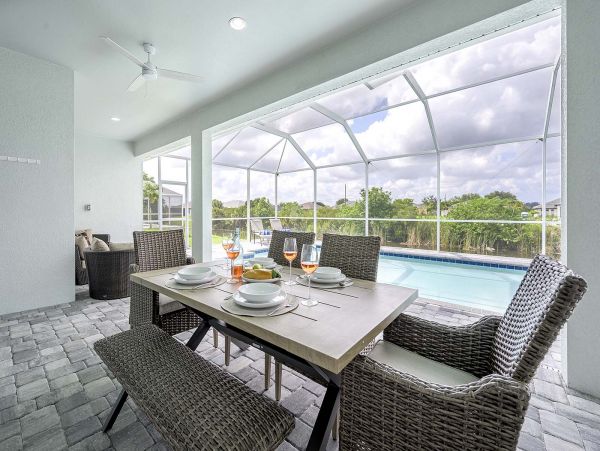 Spacious Four Bedroom Home with Large Lanai & Pool Area
