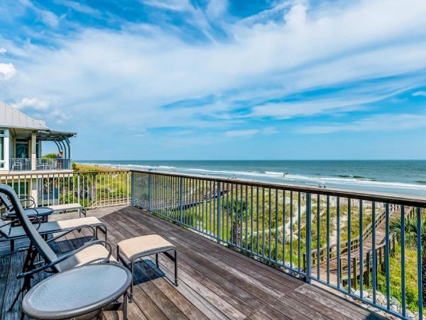 Hilton Head Oceanfront Vacation Rental - Luxury 6-Bedroom Beach House with Pool & Decks