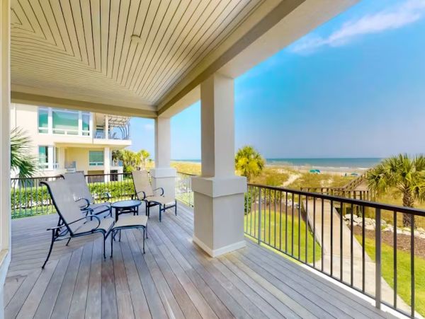 Hilton Head Oceanfront Vacation Rental - Luxury 6-Bedroom Beach House with Pool & Decks