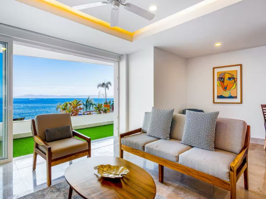 Ocean Front Two Bedroom Rental Condo in Puerto Vallarta
