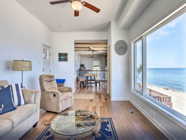 Wading River Vacation Home Three Bedroom On Beach
