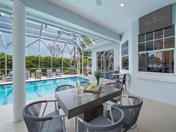 Marco Island Vacation Home Four Bedroom Walk to Beach