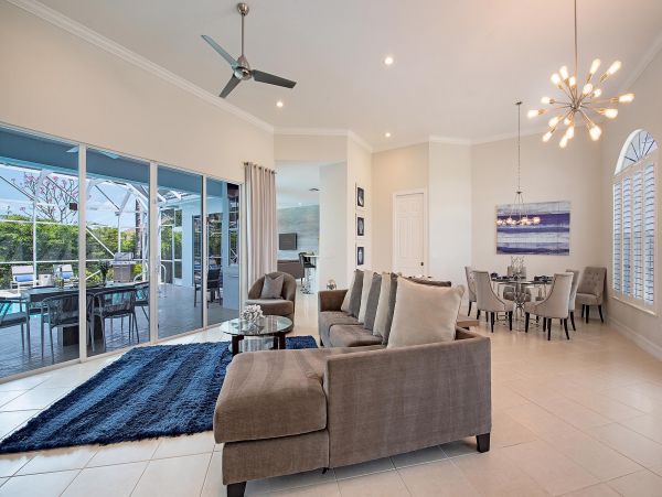 Marco Island Vacation Home Four Bedroom Walk to Beach