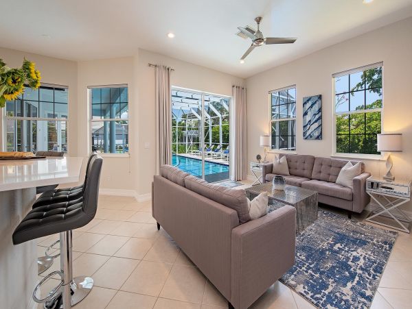 Marco Island Vacation Home Four Bedroom Walk to Beach