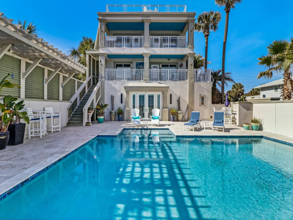 Amelia Island Luxury Oceanfront Vacation Rental Florida Beachfront Home with Pool