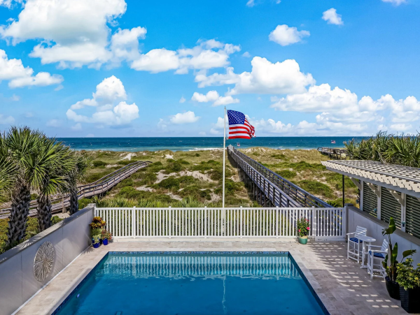 Amelia Island Luxury Oceanfront Vacation Rental Florida Beachfront Home with Pool