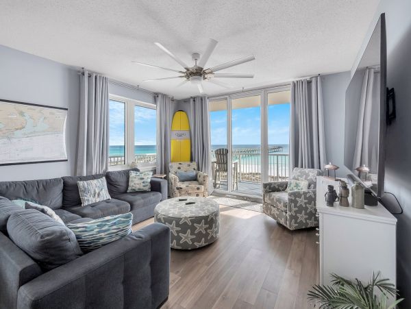 Navarre Beach Vacation Rental - Gulf Front Condo with Balcony & Pools