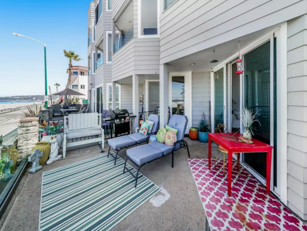 Prime Location on Mission Bay Beach Two Bedroom Condo
