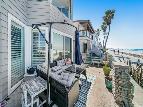 Prime Location on Mission Bay Beach Two Bedroom Condo