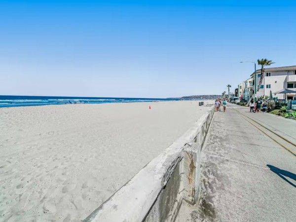 Prime Location on Mission Bay Beach Two Bedroom Condo