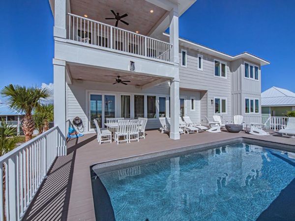 Luxury Gulf Coast Vacation Rental 7-Bedroom Beachfront Estate with Pool