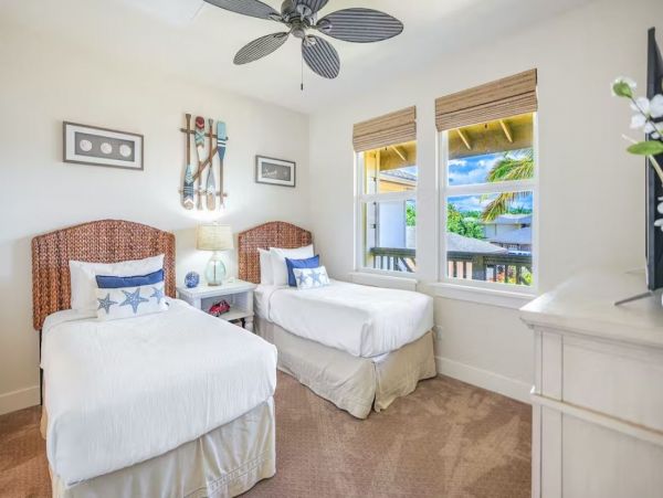 Gorgeous Two Bedroom plus Loft Vacation Condo in Poipu with Pool
