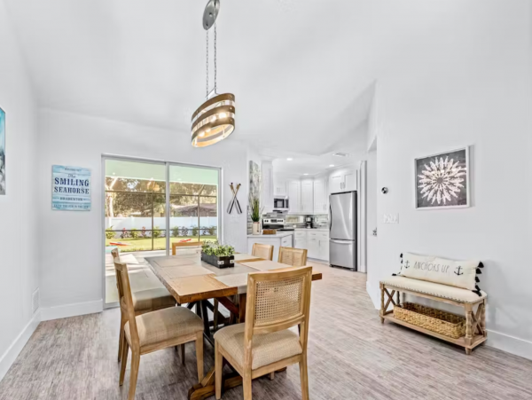 3 bedroom House with heated saltwater pool and game room