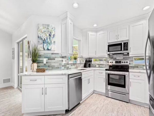 3 bedroom House with heated saltwater pool and game room