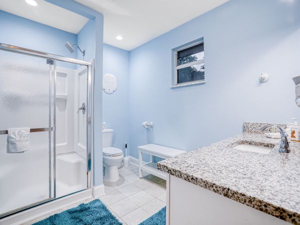 Lovely Two Bedroom Home with Private Pool Walk to Beach
