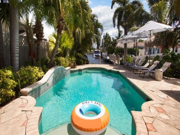 Canalfront Vacation Home in Pompano Beach with Pool & Dock