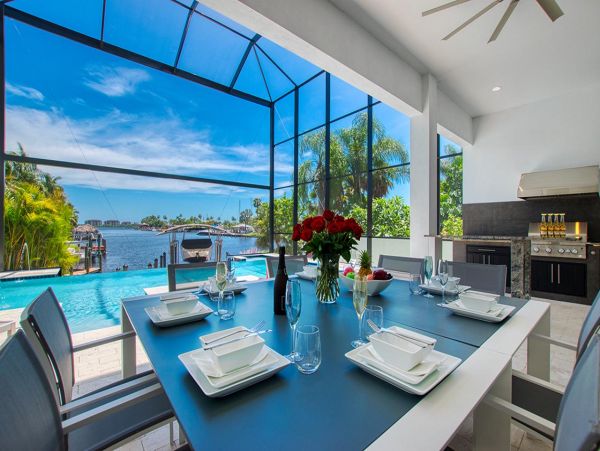 Riverfront Four Bedroom Vacation Home in Cape Coral