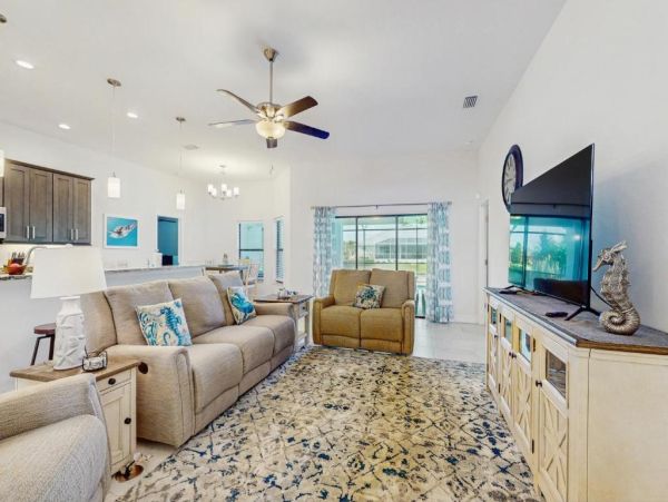 Spacious Canal-Front Home with Private Pool in Cape Coral, FL NEW ARRIVAL!