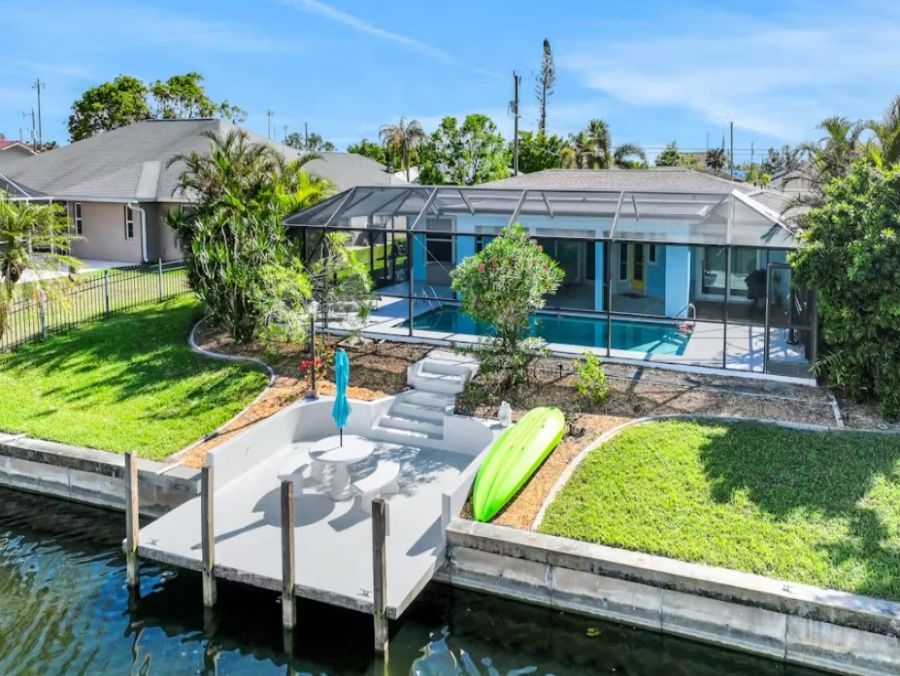 Cape Coral Two Bedroom Enchanting Waterfront Retreat