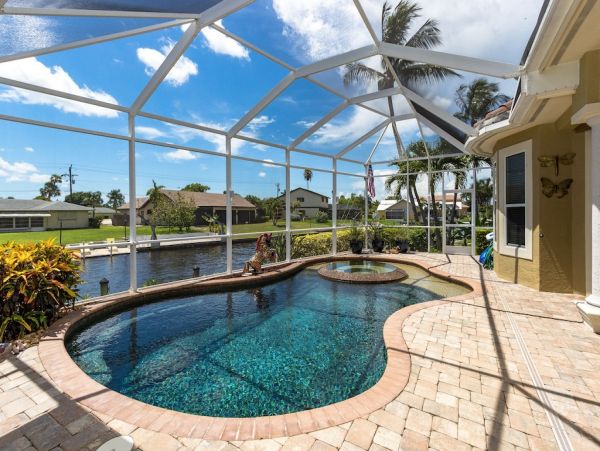 Luxurious Cape Coral Vacation Home with Pool and Boat Dock