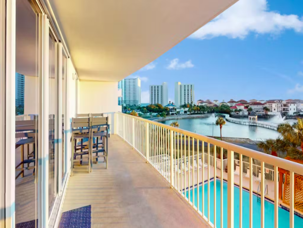Beachfront Bliss with Stunning Water Feature Views