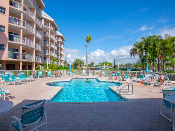 Two bedroom 2 bathroom Condo steps to St. Pete beach
