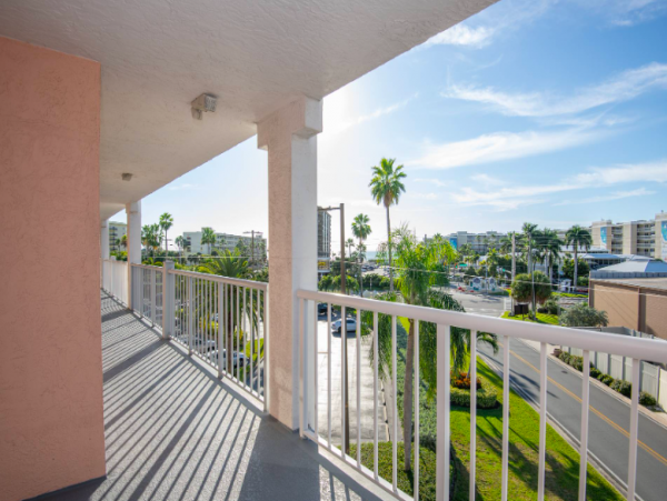 Two bedroom 2 bathroom Condo steps to St. Pete beach