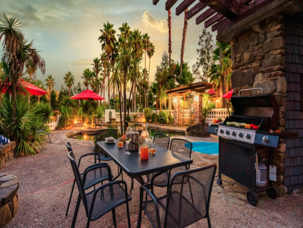 Spectacular 7 Acre European-Style Vineyard Estate Natural Stone Pool & Spa