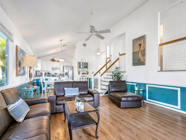 Beachfront Bungalow triplex sleeps 14