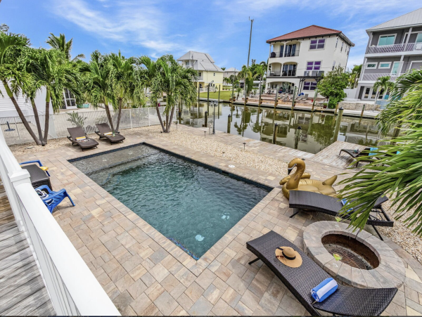 Fort Myer Vacation Pool Home Three Bedrooms Walk To Beach