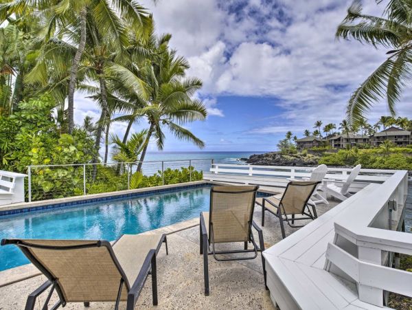 Ocean View Kailua Kona Vacation Home with Private Pool