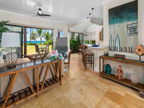 Princeville Magnificent Ocean Views Interior Excellence Beachfront Estate