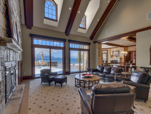 Lake Tahoe Vacation Home 8 BR, Private Dock & Theater Room