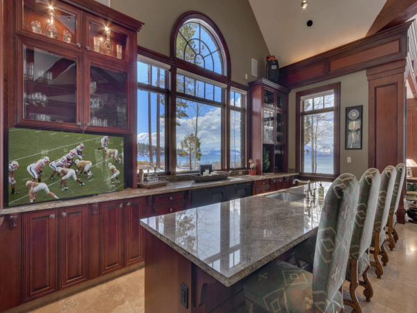 Lake Tahoe Vacation Home 8 BR, Private Dock & Theater Room