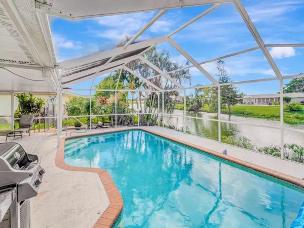 Venice Four Bedroom Waterfront Home with Heated Pool