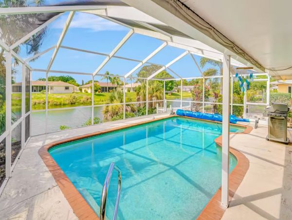 Venice Four Bedroom Waterfront Home with Heated Pool