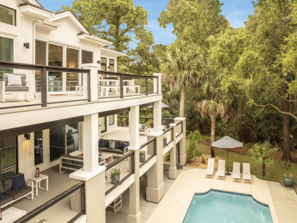 Hilton Head Oceanfront Vacation Rental - South Forest Beach Luxury Home