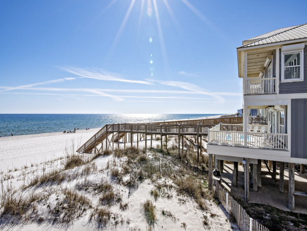 Beachfront 8 Bedroom Vacation Home in Gulf Shores with Pool