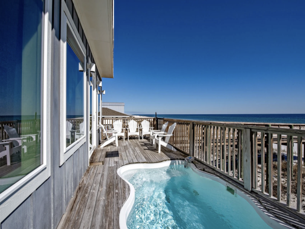 Beachfront 8 Bedroom Vacation Home in Gulf Shores with Pool