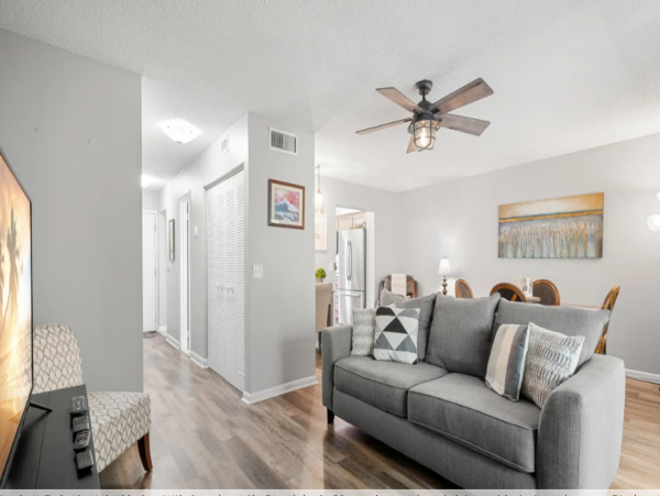 Nice looking condo a block from beach with Resort View