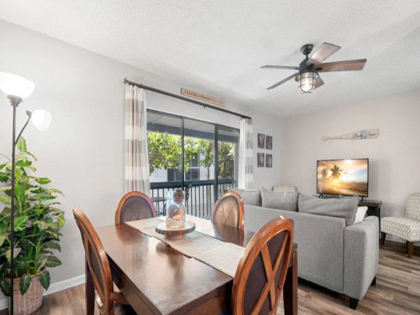Nice looking condo a block from beach with Resort View