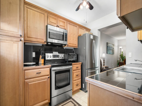 Nice looking condo a block from beach with Resort View